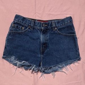 denim shorts